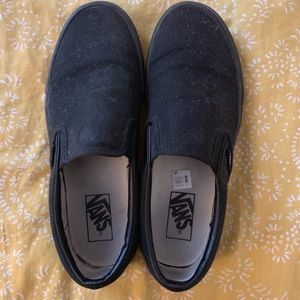 All Black Slip-on Vans